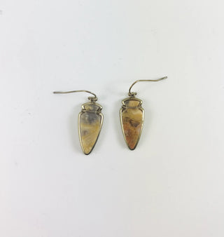 Pointed Wire Wrapped Stone Design Earring