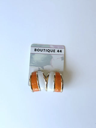 Orioles Wide Two Tone Enamel Hoops