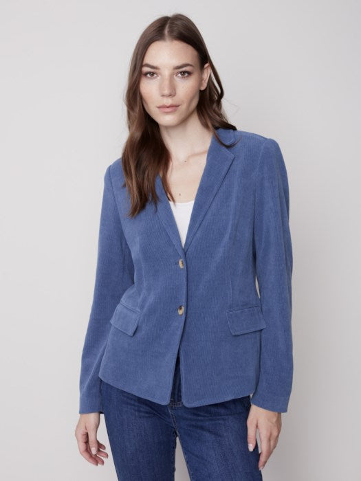 Knit Corduroy Blazer