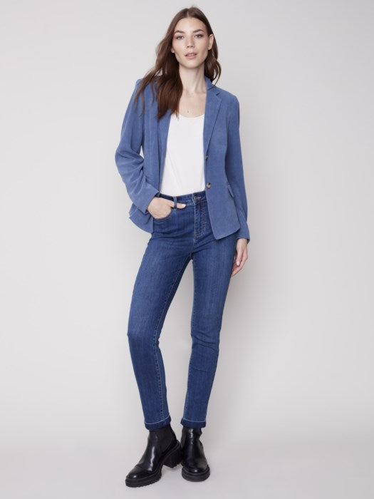 Knit Corduroy Blazer