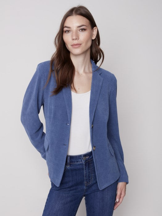 Knit Corduroy Blazer
