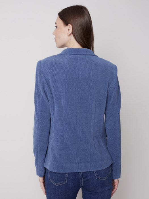 Knit Corduroy Blazer