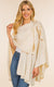 Lightweight Shawl w/ Loop Design, Ivory