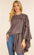 Lightweight Shawl w/ Loop Design, Dark Grey