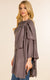Lightweight Shawl w/ Loop Design, Dark Grey