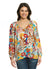Milana Floral Tie Neck Blouse