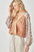 Mixed Floral Satin Surplice Top
