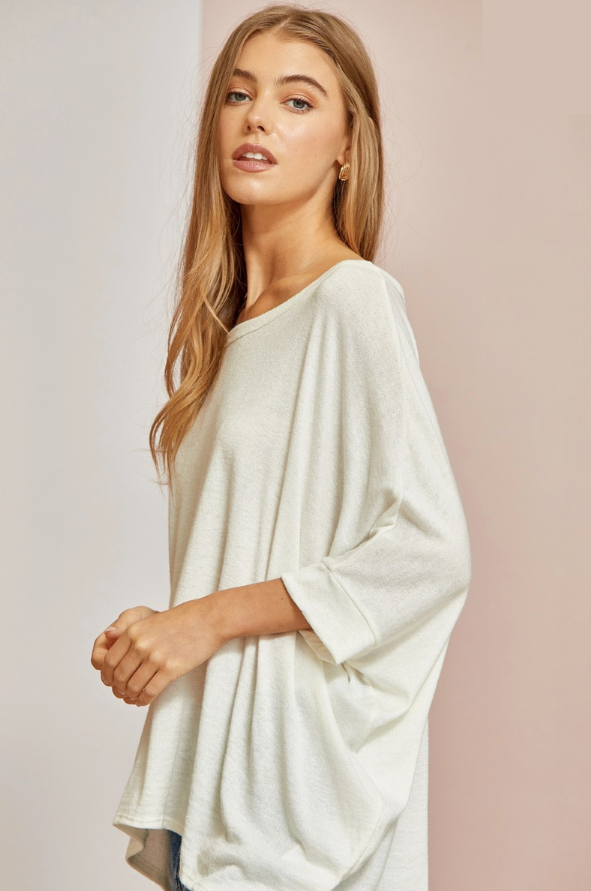 Oversized Dolman Sleeve Tee
