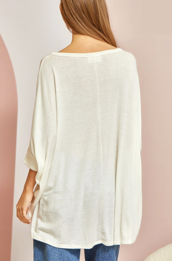Oversized Dolman Sleeve Tee