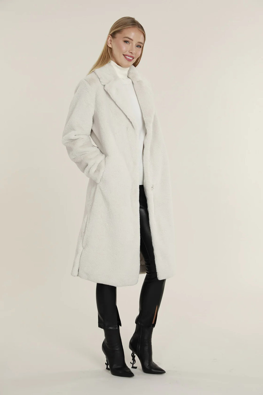 Long Faux Fur Jacket