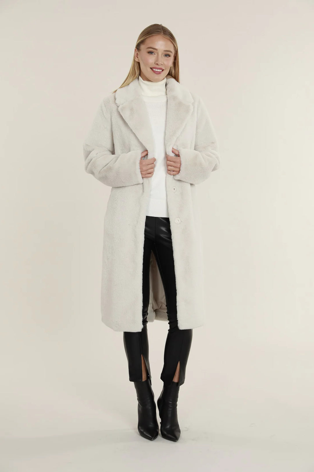 Long Faux Fur Jacket