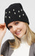 Pearl Knit Beanie, Black