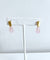 Precious Stone Earring, Rose Quartz
