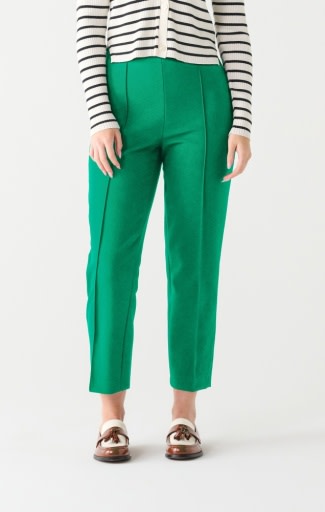 Women's High Rise Dress Pant Seamed Front, Emerald
