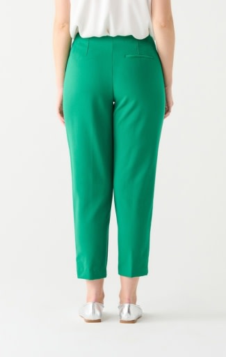Women's High Rise Dress Pant Seamed Front, Emerald