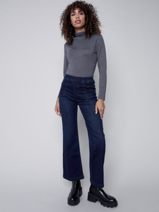 Pull-On Sailor Pant Denim