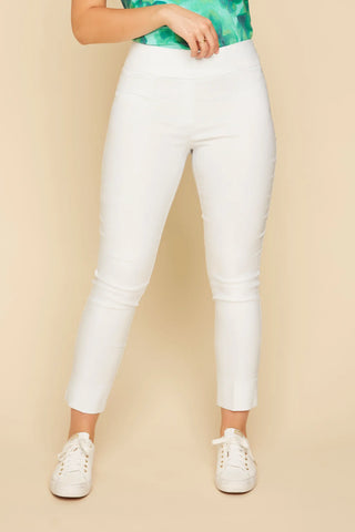 Pull On Ankle Pant Pure White