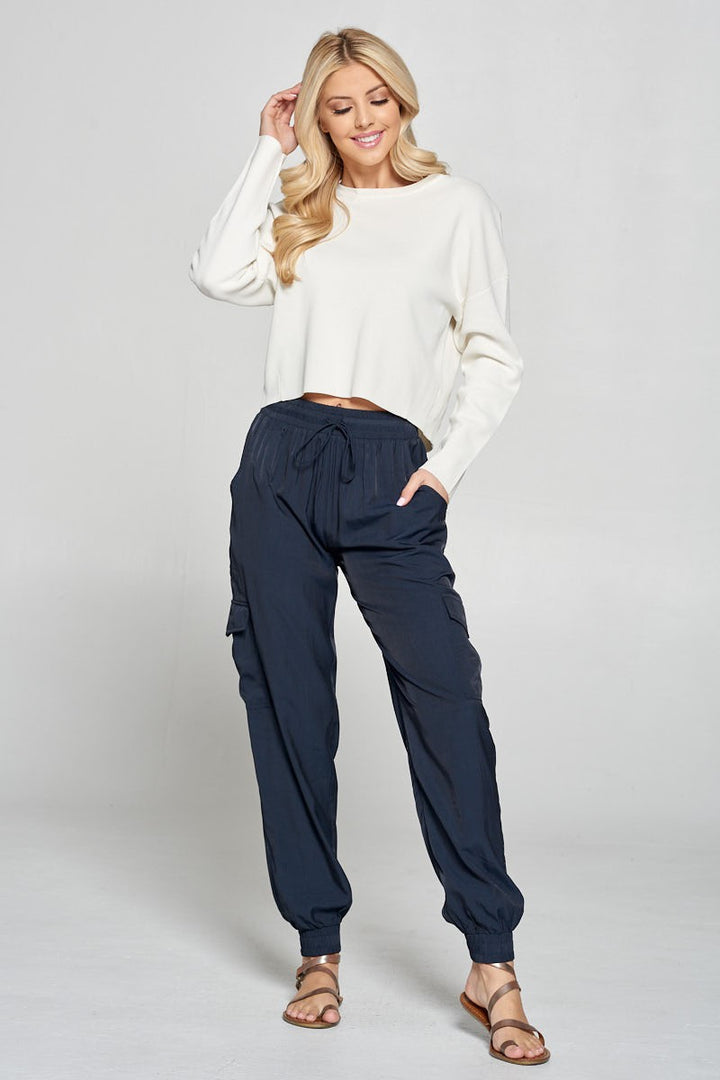 Silky Jogger Pant, Deep Navy