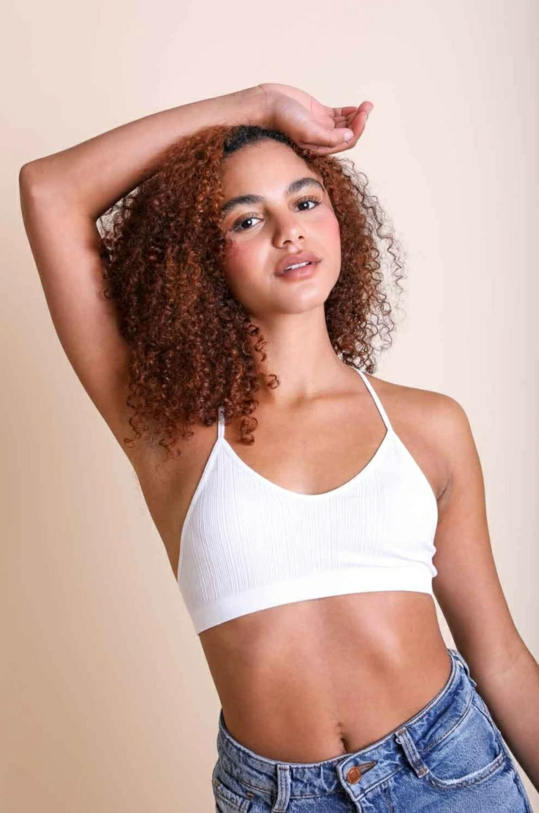 Tattoo Racerback Mesh Bralette