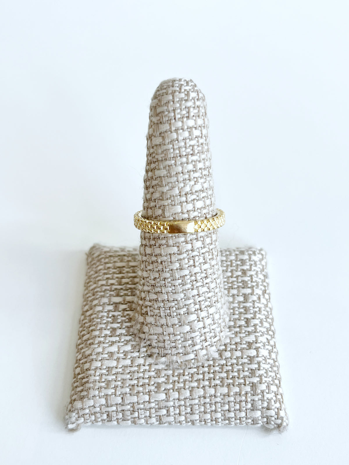 Textured Ring Gold Band, Gold