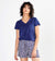 River V Neck Tee, Patriot Blue