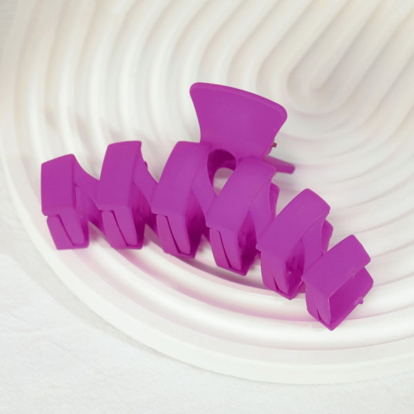 Zig Zag Hair Claw Clip, Fuchsia