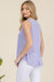 V Neck Flowy Tank Top, Lavender