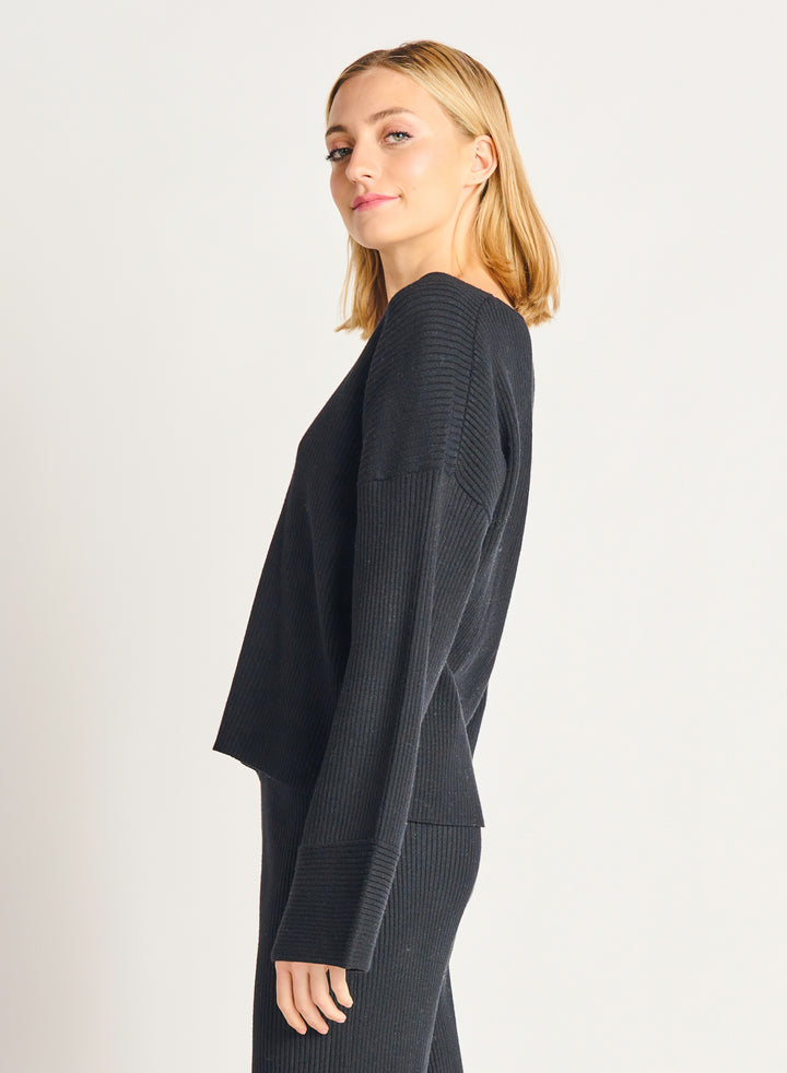 Wide Sleeve Soft V-Neck Sweater