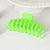 Jumbo Round Hair Claw Clip, Neon Green
