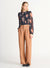 Smocked Floral Chiffon Sleeve Blouse