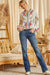 Western Embroidered Button Up Blouse
