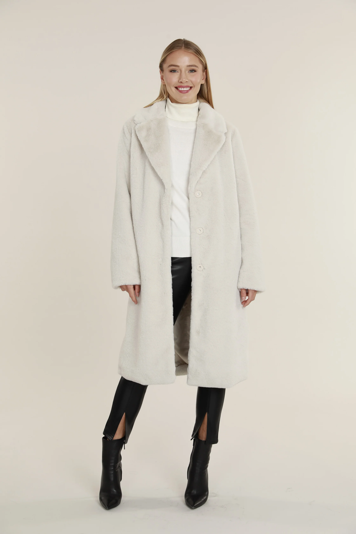 Long Faux Fur Jacket