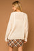 Ribbed Neck Lightweight Oversized Sweater