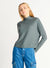 Ribbed Mock Neck Dolman Knit Top