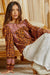 Keyhole Embroidered Abstract Blouse