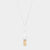 Textured Metal Bar Pendant Long Necklace, Silver/Gold