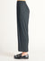 Accordion Pleat Wide Leg Flowy Knit Pant, Black