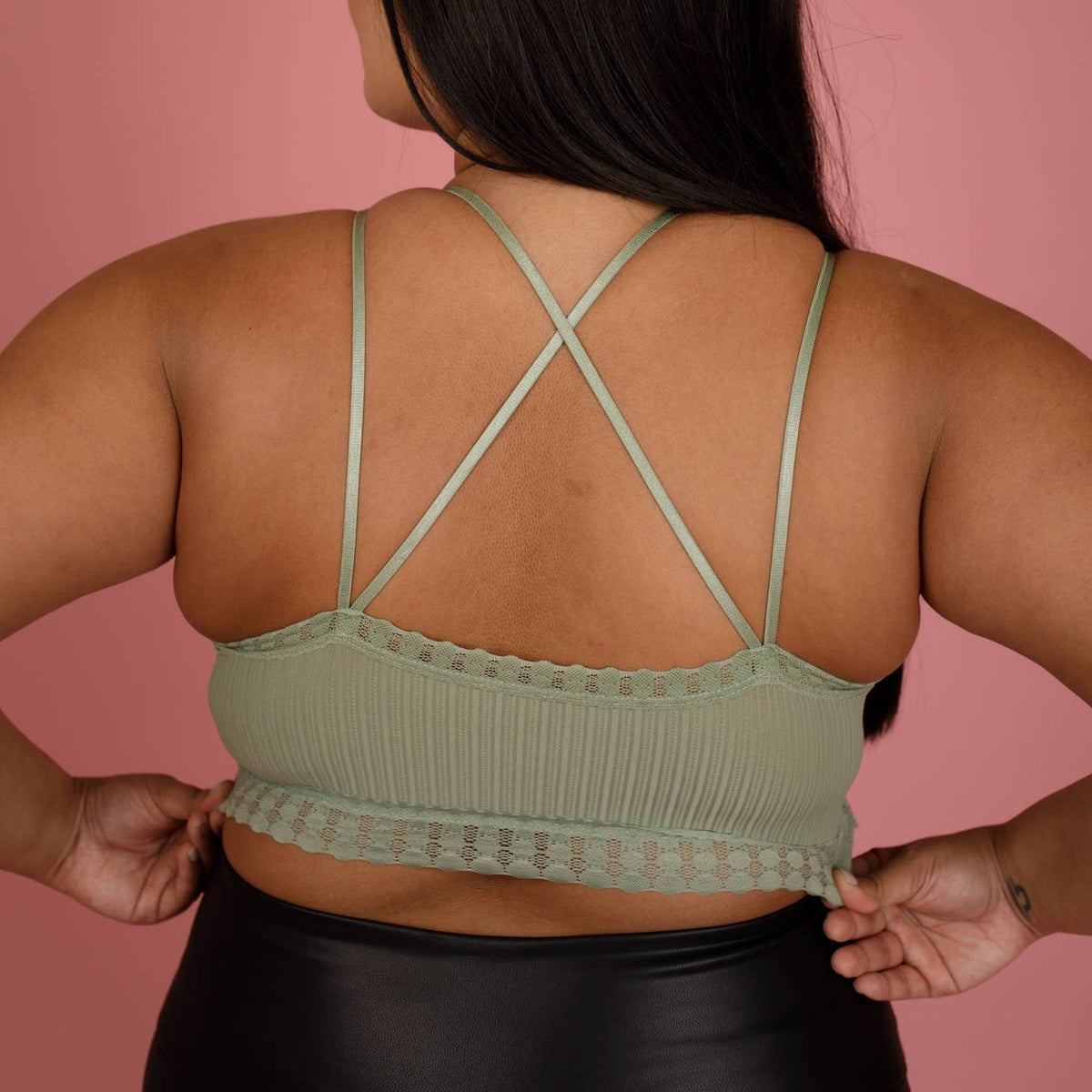 Mila Lace Bralette, Green