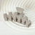 Zig Zag Hair Claw Clip, Grey