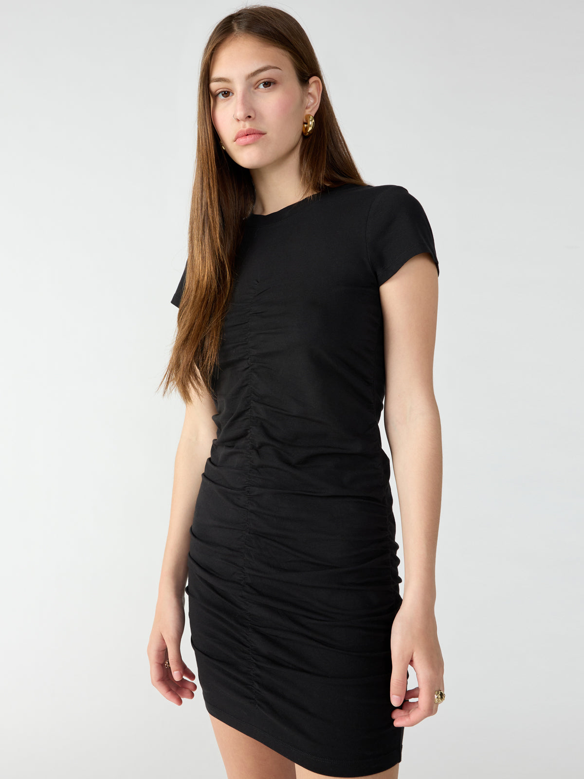 Ruched T-Shirt Dress