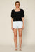 Puff Short Sleeve Sweater Top
