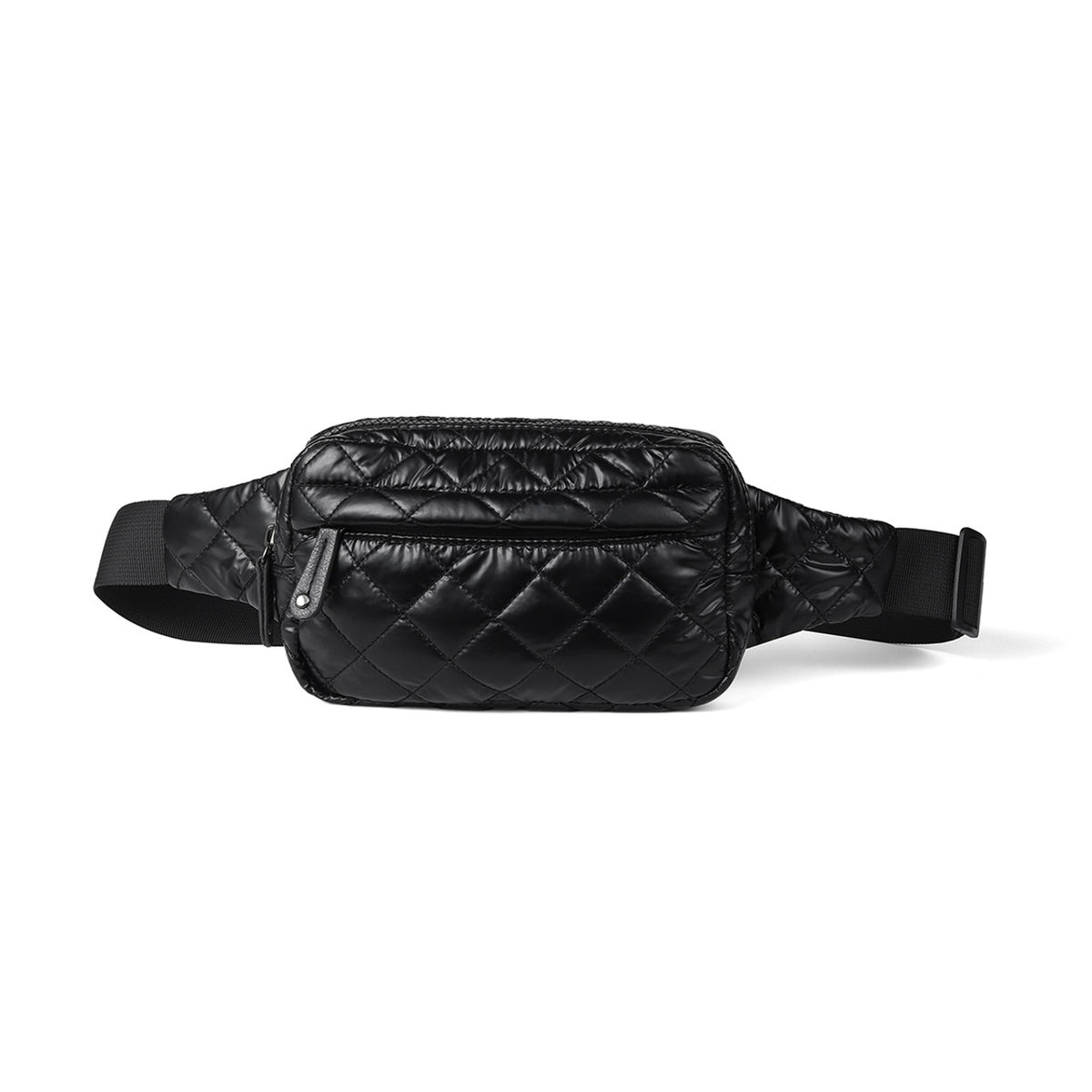 Nylon Quilted Puffer Belt Bag