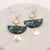 Sun Drop Resin Dangle Earring, Green