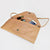 Faux Snake Skin Oversized Clutch, Chocolate