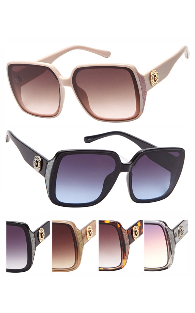 Thick Side Sparkle Sunglasses