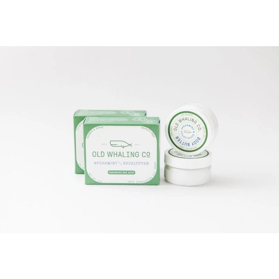Old Whaling Co. 2oz Travel Size Body Butter, Spearmint & Eucalyptus