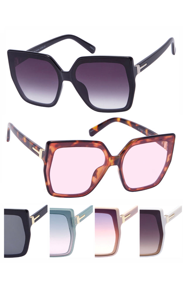 Boxy Pointed Corner Sunglasses