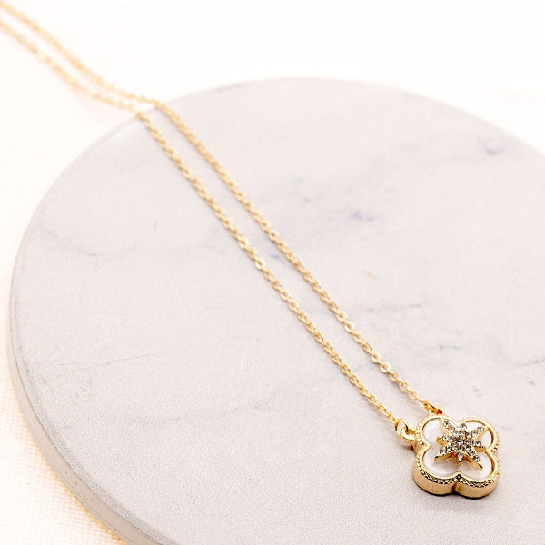 Clover Star Charm Necklace