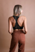 Rib Knit Lace Racerback Bralette, Black