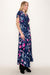 Floral Print Surplus Flutter Sleeve Maxi Dress